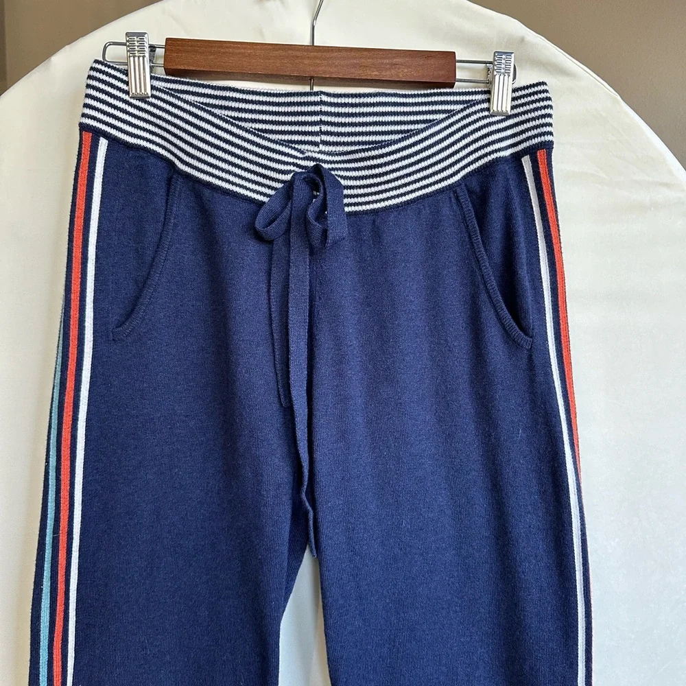 Faherty‎ Side Stripe Cotton Cashmere Blend Jogger Sweatpants, size XS